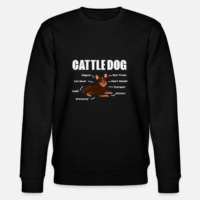 Australian Cattle Dog - Stanley/Stella Unisex Bio-Sweatshirt CHANGER - Schwarz