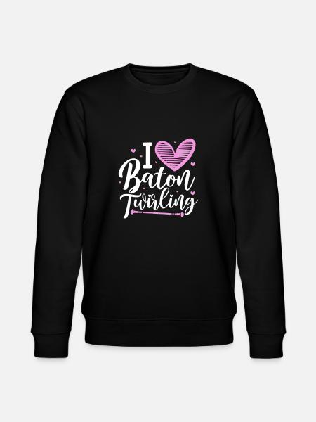 Baton Twirling Gymnastics Gymnastics Gift - Stanley/Stella CHANGER Unisex Organic Sweatshirt - black