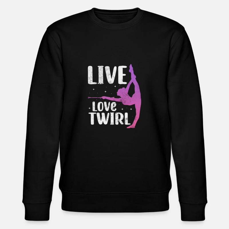 Baton Twirling - Stanley/Stella Unisex Bio-Sweatshirt CHANGER  - Schwarz