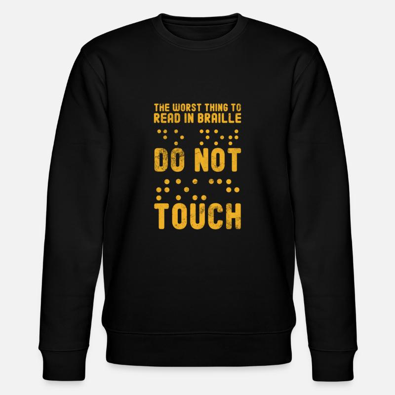 Braille - Stanley/Stella Unisex Bio-Sweatshirt CHANGER  - Schwarz