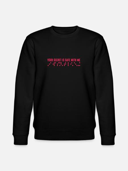 Braille Braille Blind Gift - Stanley/Stella CHANGER Unisex Organic Sweatshirt - black