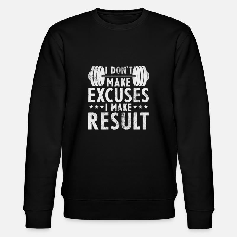 Bodybuilder - Stanley/Stella Unisex Bio-Sweatshirt CHANGER  - Schwarz