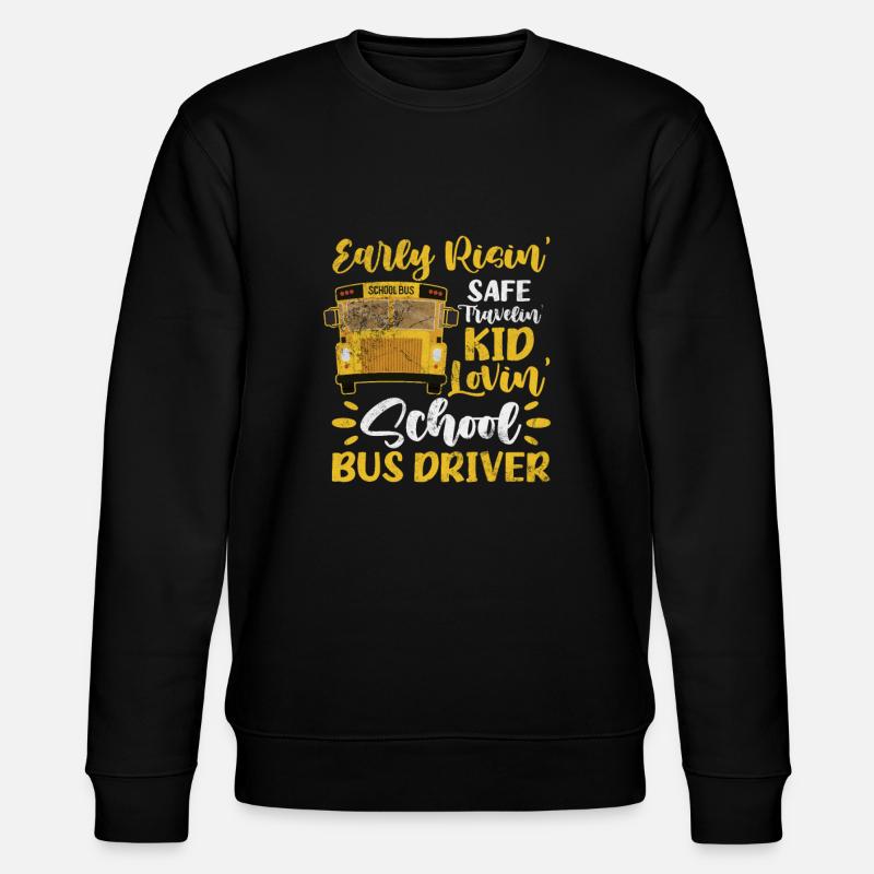 Busfahrer - Stanley/Stella Unisex Bio-Sweatshirt CHANGER  - Schwarz