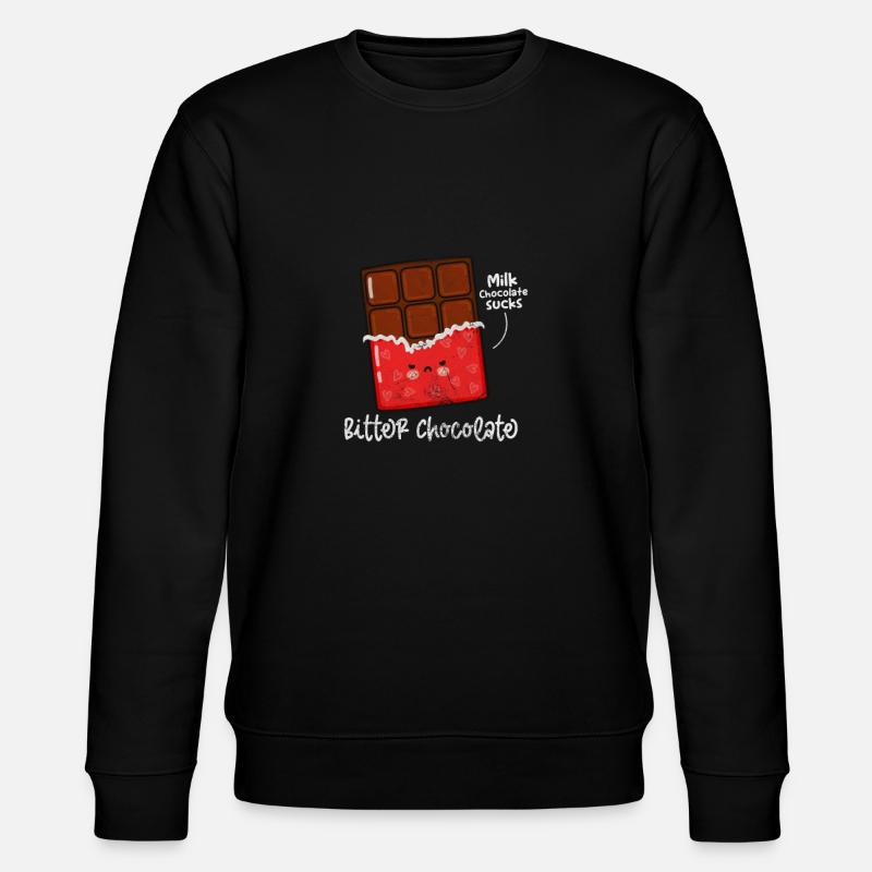 Schokolade - Stanley/Stella Unisex Bio-Sweatshirt CHANGER  - Schwarz