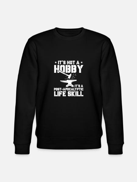 Blacksmith Schiede Anvil Cutler Gift - Stanley/Stella CHANGER Unisex Organic Sweatshirt - black