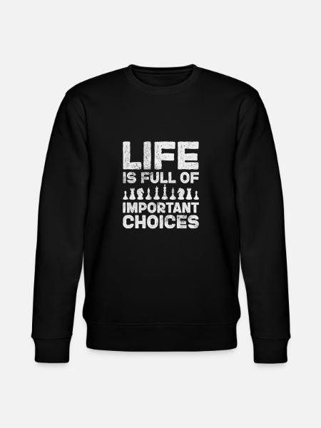 Schach - Stanley/Stella Unisex Bio-Sweatshirt CHANGER - Schwarz