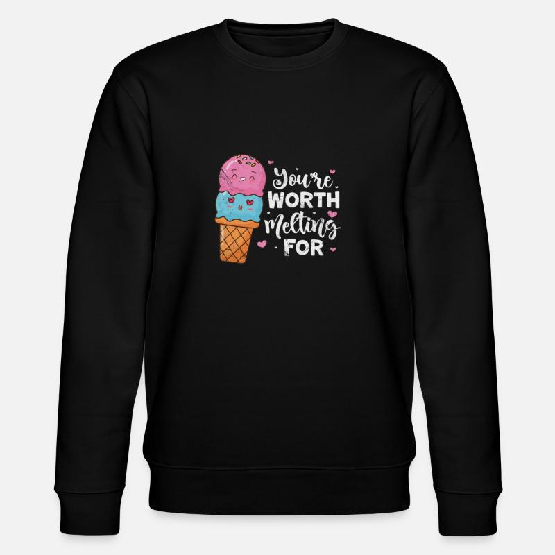 glace - Sweat bio CHANGER Stanley/Stella Unisexe - noir