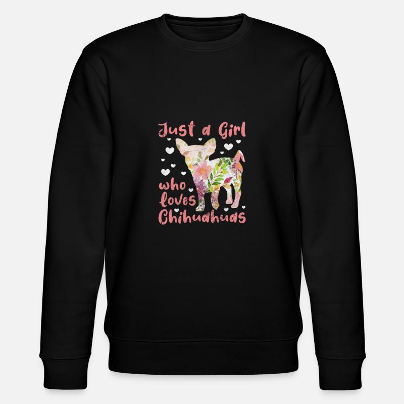 Chihuahua - Stanley/Stella Unisex Bio-Sweatshirt CHANGER  - Schwarz