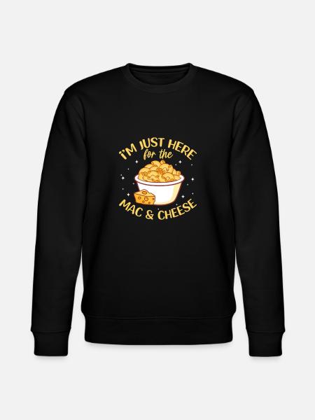 Cheese Cheesecake Food Gift - Stanley/Stella CHANGER Unisex Organic Sweatshirt - black