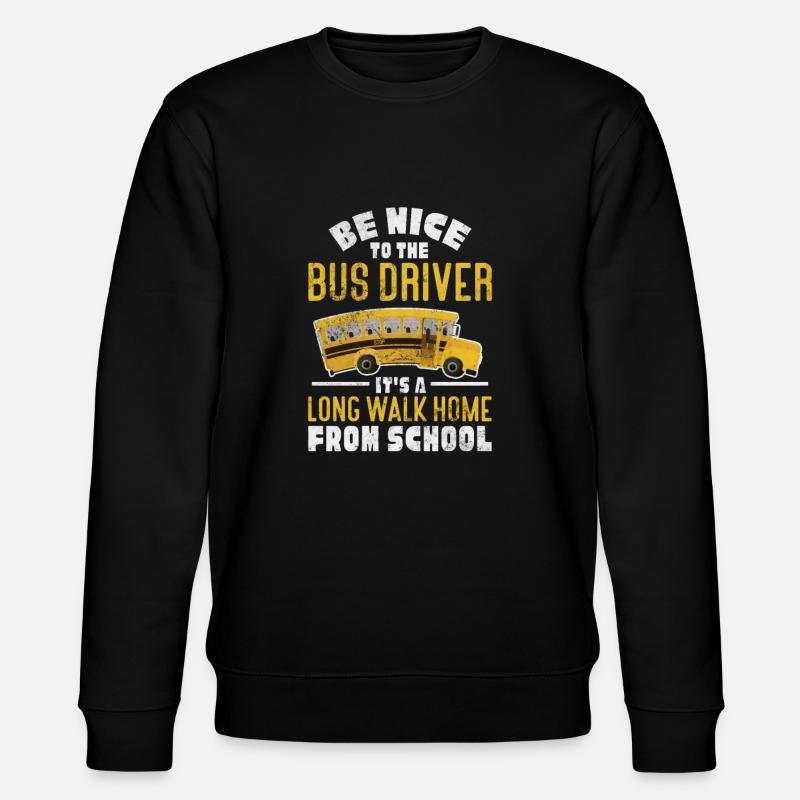Busfahrer - Stanley/Stella Unisex Bio-Sweatshirt CHANGER  - Schwarz