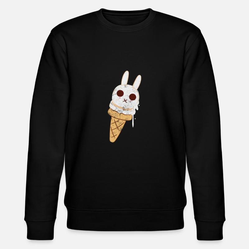 eiscreme - Stanley/Stella CHANGER Unisex Organic Sweatshirt - black