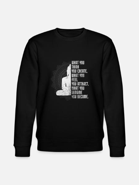 Meditation - Stanley/Stella CHANGER Unisex Organic Sweatshirt - black