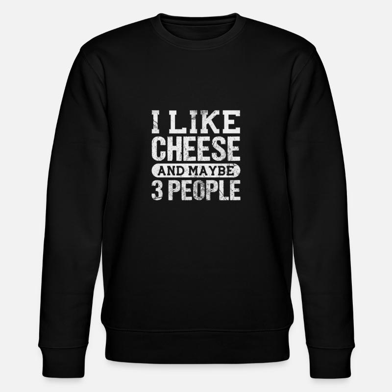 Cheese - Stanley/Stella CHANGER Unisex Organic Sweatshirt - black