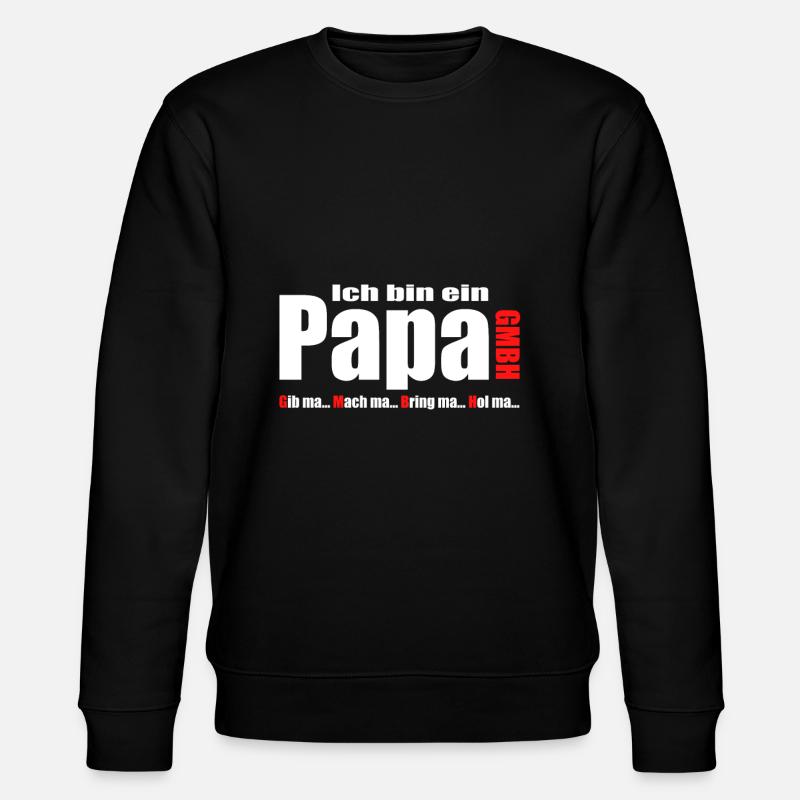Papa GmbH - Stanley/Stella Unisex Bio-Sweatshirt CHANGER  - Schwarz