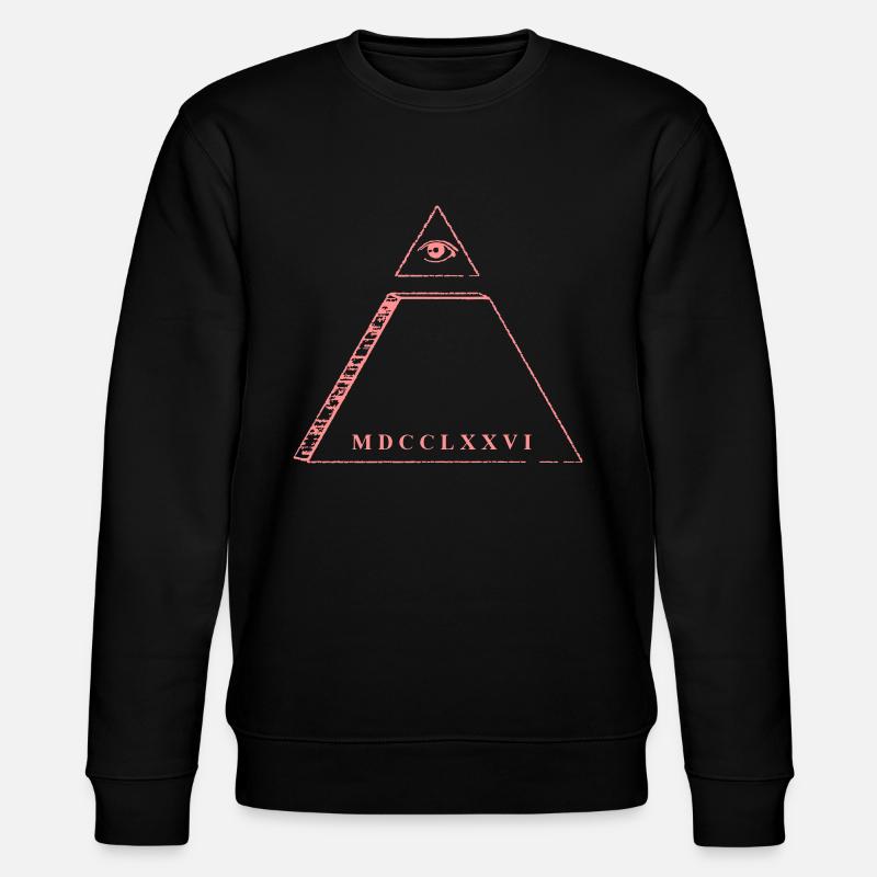 Pyramide - oeil de la Providence - Sweat bio CHANGER Stanley/Stella Unisexe - noir