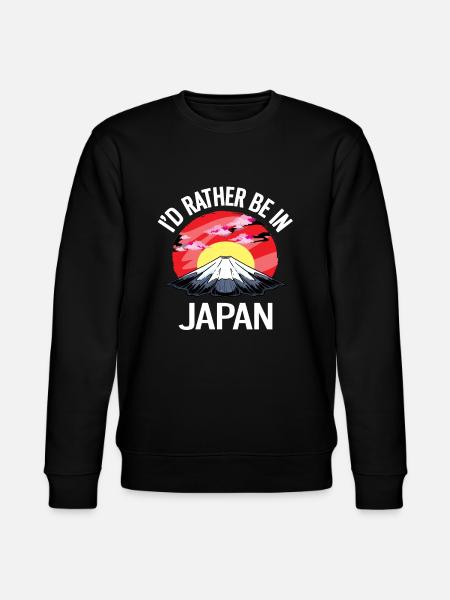 I'd Rather Be In Japan - Stanley/Stella Unisex Bio-Sweatshirt CHANGER  - Schwarz