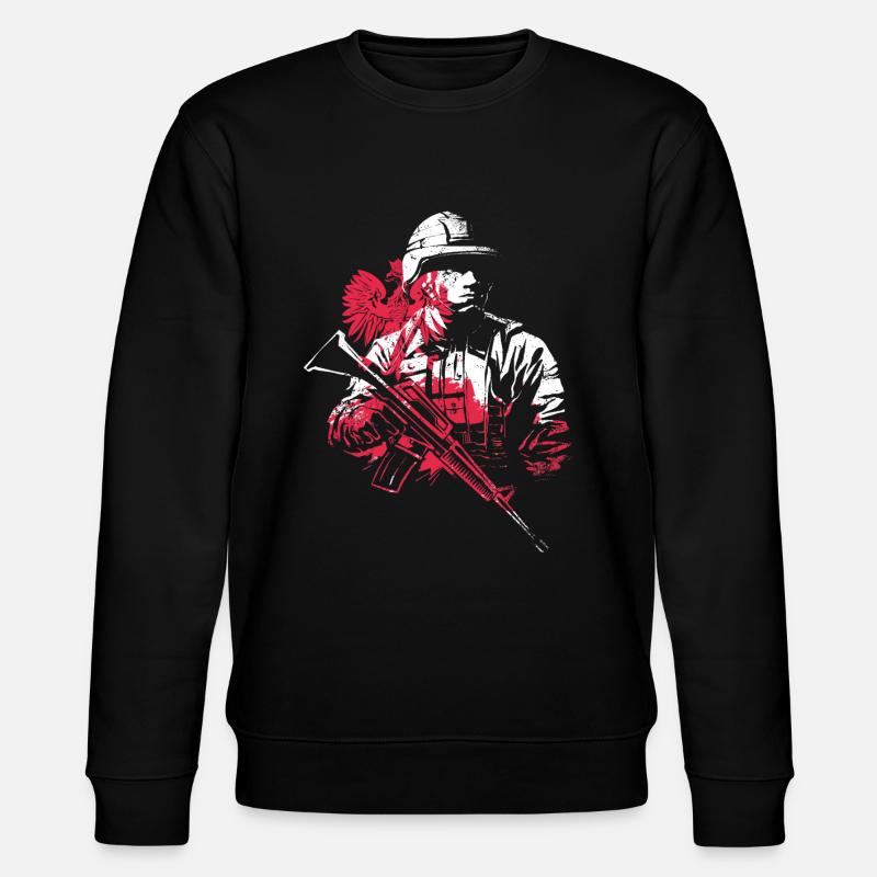 Polen Trooper - Stanley/Stella Unisex Bio-Sweatshirt CHANGER - Schwarz