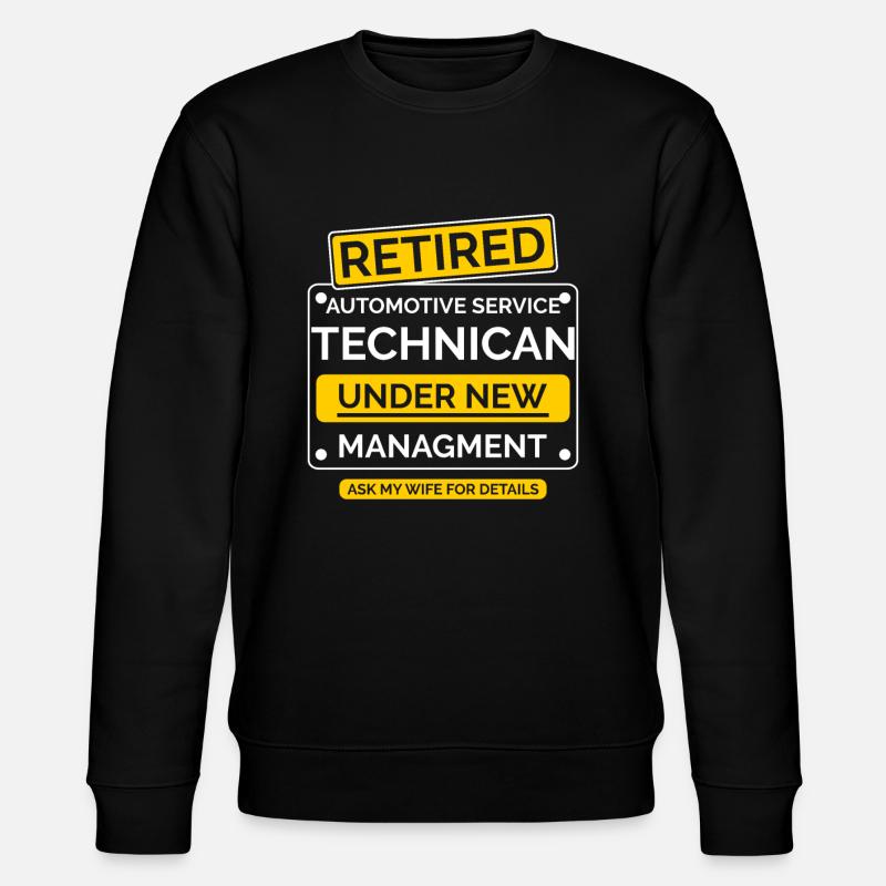 Retraite des techniciens automobiles - Sweat bio CHANGER Stanley/Stella Unisexe - noir
