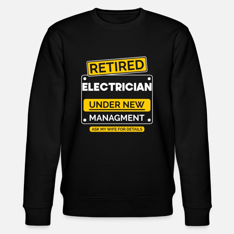 Elektriker Ruhestand - Stanley/Stella Unisex Bio-Sweatshirt CHANGER  - Schwarz