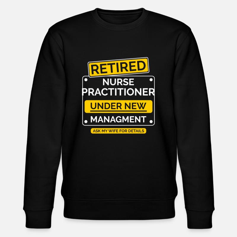 Retraite infirmière - Sweat bio CHANGER Stanley/Stella Unisexe - noir