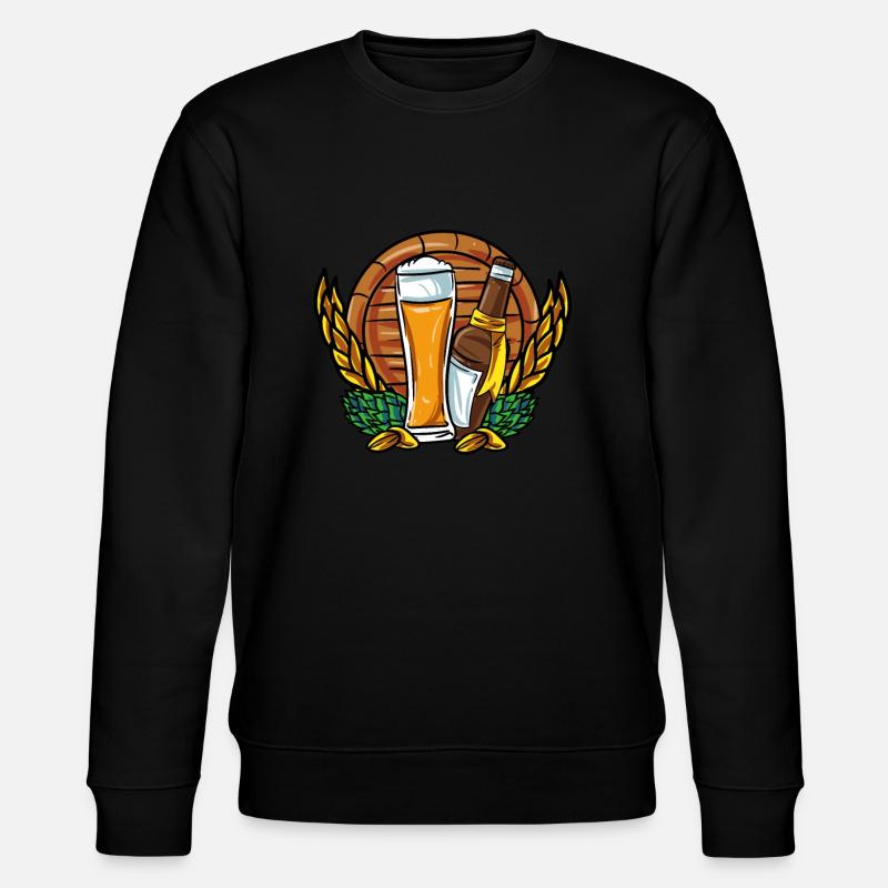Bier Bierfass Weizenbier - Stanley/Stella Unisex Bio-Sweatshirt CHANGER  - Schwarz