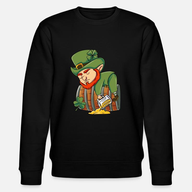 Irischer Kobold - Stanley/Stella Unisex Bio-Sweatshirt CHANGER  - Schwarz