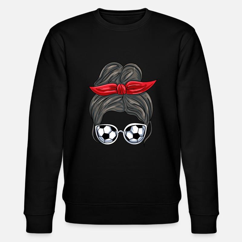 Fußball Mama - Stanley/Stella Unisex Bio-Sweatshirt CHANGER  - Schwarz
