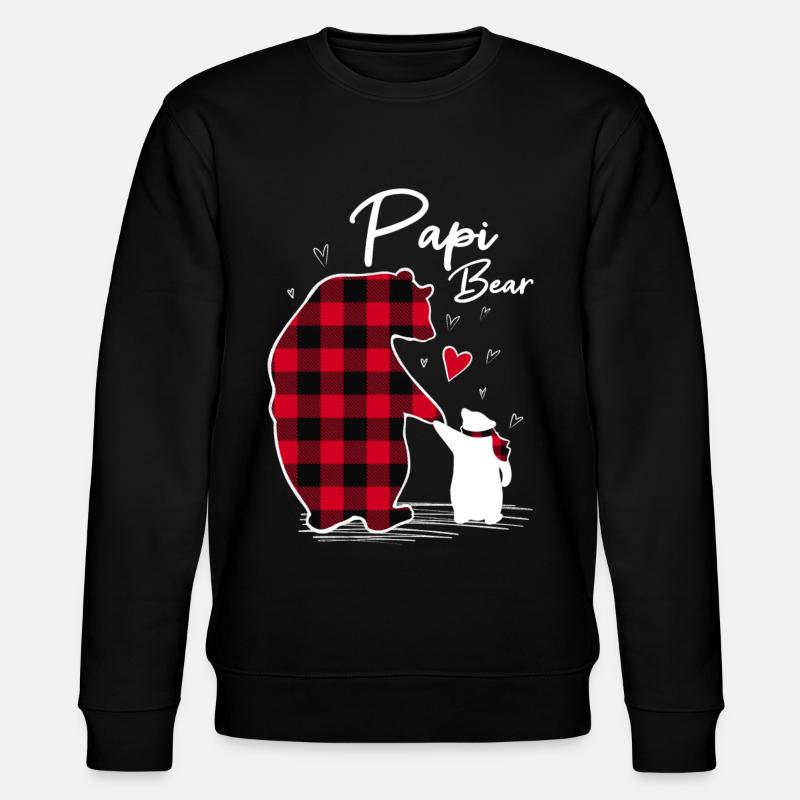 Papi Bear - Stanley/Stella CHANGER Unisex Organic Sweatshirt - black