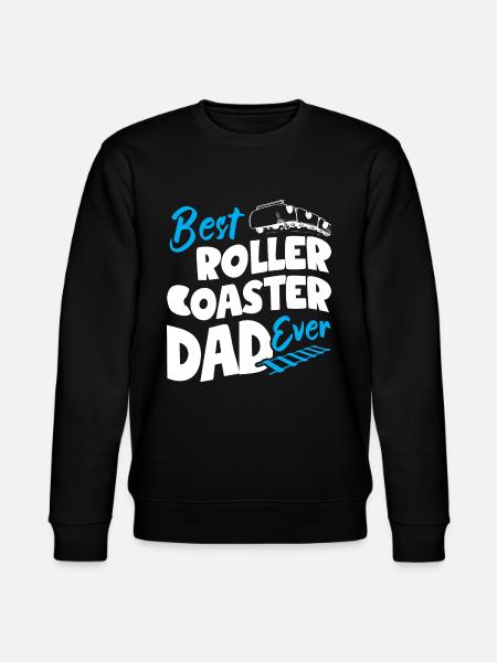 Best Roller Coaster Dad Ever - Stanley/Stella Unisex Bio-Sweatshirt CHANGER  - Schwarz