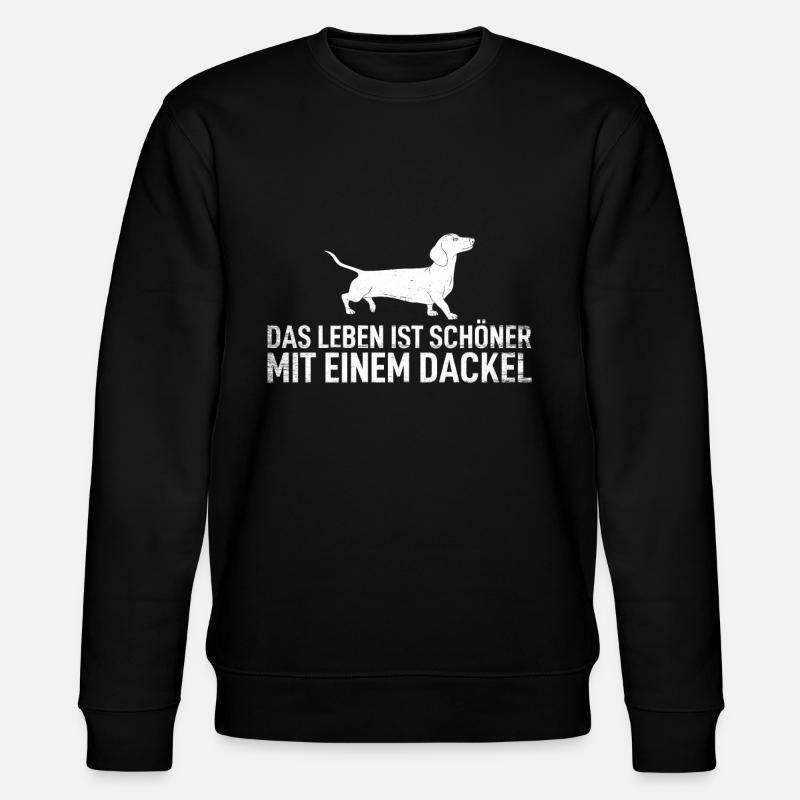 Dackel - Stanley/Stella Unisex Bio-Sweatshirt CHANGER  - Schwarz