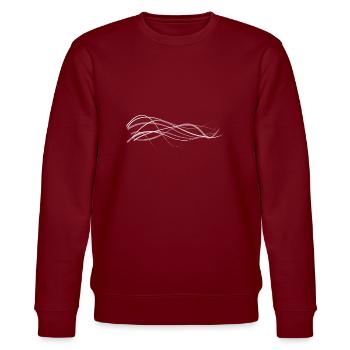 Welle - Stanley/Stella Unisex Bio-Sweatshirt CHANGER  - Burgunderrot - Vorne - Nik (191cm) & Marisol (170cm)