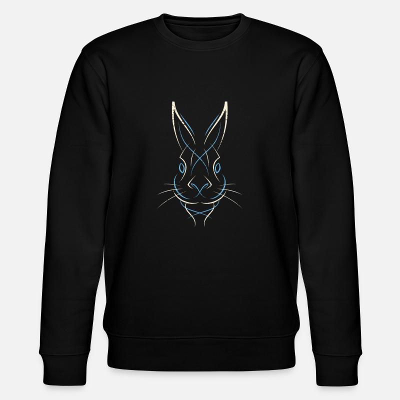 Hase - Stanley/Stella Unisex Bio-Sweatshirt CHANGER  - Schwarz