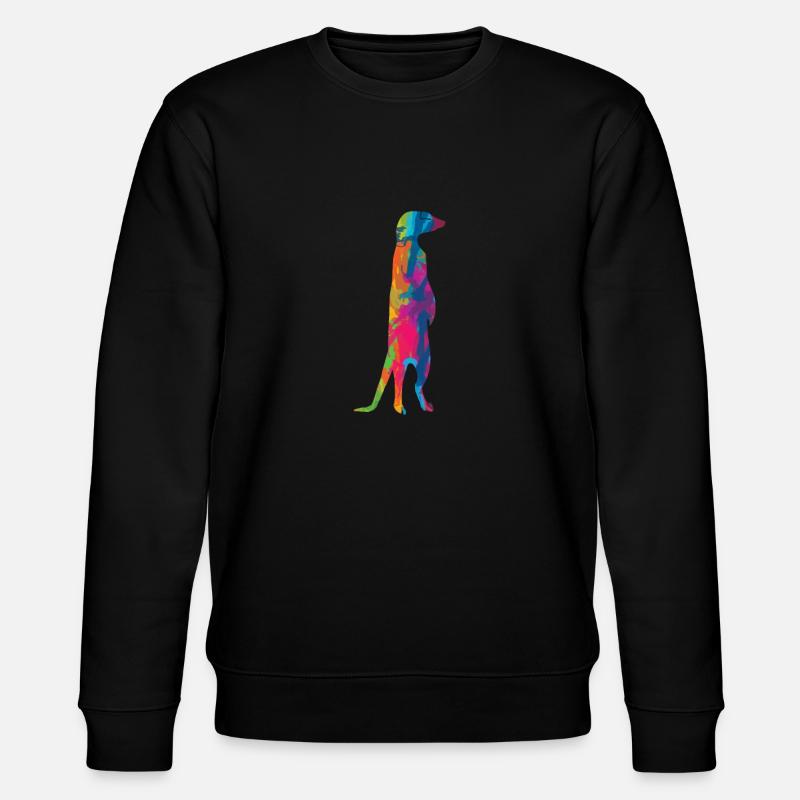 Erdmännchen - Stanley/Stella Unisex Bio-Sweatshirt CHANGER  - Schwarz