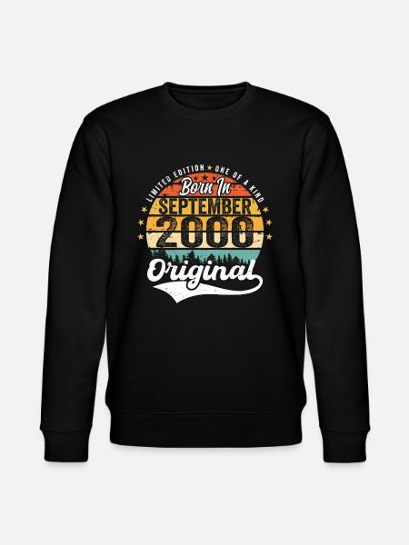 September 2000 Jubilee 2000 September - Stanley/Stella CHANGER Unisex Organic Sweatshirt - black