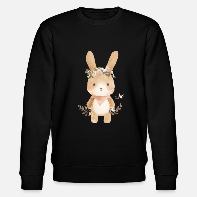 Lapin mignon - Sweat bio CHANGER Stanley/Stella Unisexe - noir