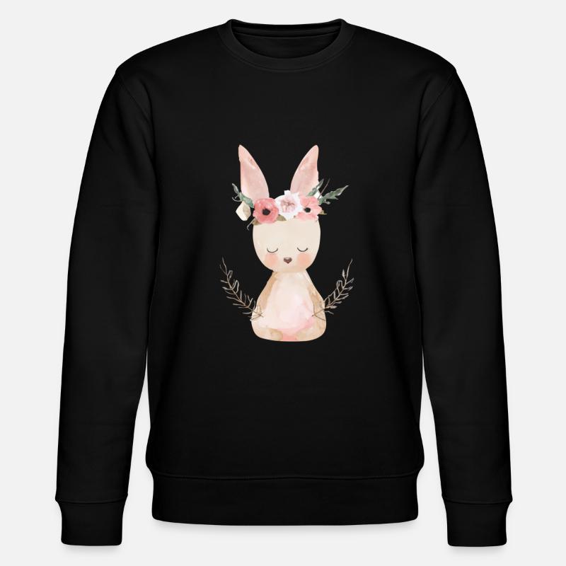 Lapin de Pâques mignon - Sweat bio CHANGER Stanley/Stella Unisexe - noir