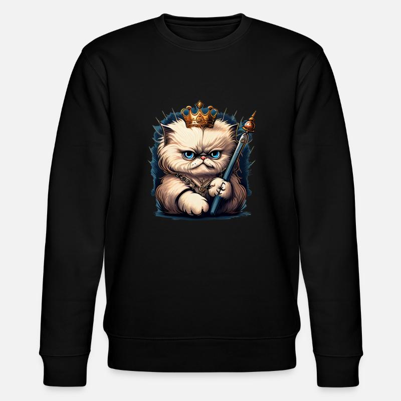 Cartoon Cat Queen - Sweat bio CHANGER Stanley/Stella Unisexe - noir