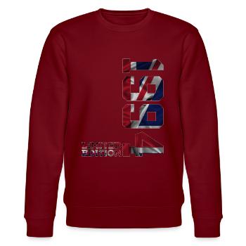 ANGLETERRE ÉDITION LIMITÉE 32E ANNIVERSAIRE 1994 UK - Sweat bio CHANGER Stanley/Stella Unisexe - bordeaux - Devant - Nik (191cm) & Marisol (170cm)