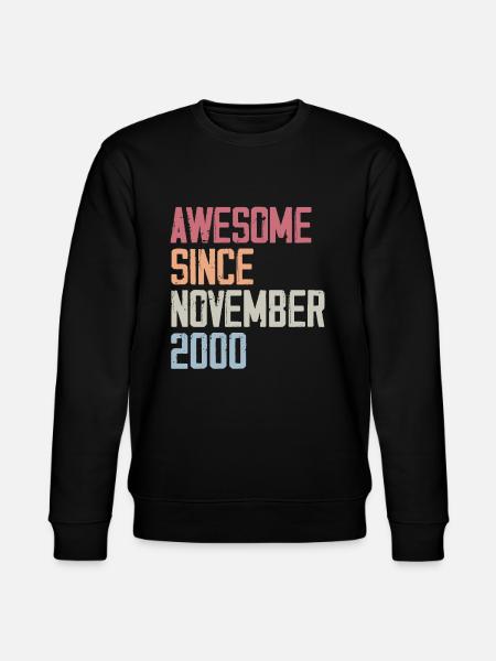 Birthday gift in November 2000 - Stanley/Stella CHANGER Unisex Organic Sweatshirt - black