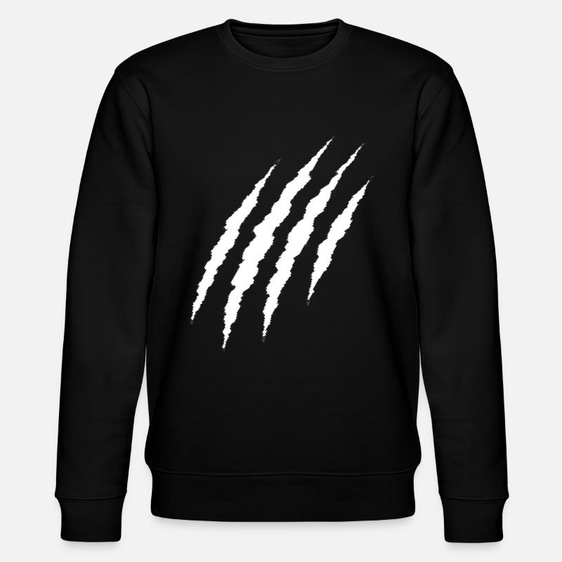 weiße Klaue - Stanley/Stella Unisex Bio-Sweatshirt CHANGER  - Schwarz