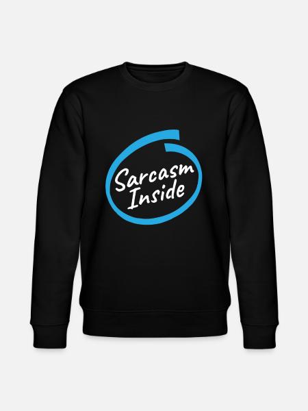 Nerdy Sarcasm Inside Humor - Stanley/Stella Unisex Bio-Sweatshirt CHANGER - Schwarz