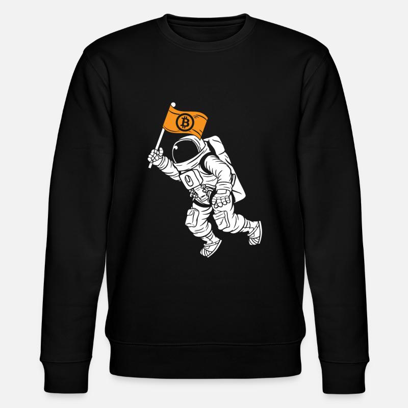 Bitcoin Astronaut | Bitcoin to the Moon Bitcoin - Stanley/Stella Unisex Bio-Sweatshirt CHANGER - Schwarz