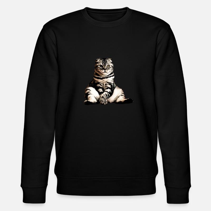 Chats, chat assis, chat - Sweat bio CHANGER Stanley/Stella Unisexe - noir