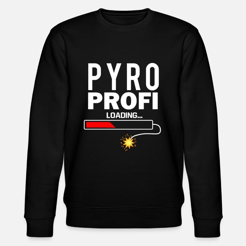 Pyro Profi Silvester Pyrotechnik - Stanley/Stella Unisex Bio-Sweatshirt CHANGER  - Schwarz