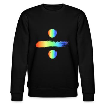 Pride rainbow equality - Stanley/Stella CHANGER Unisex Organic Sweatshirt - black - Front - Nik (191cm) & Marisol (170cm)