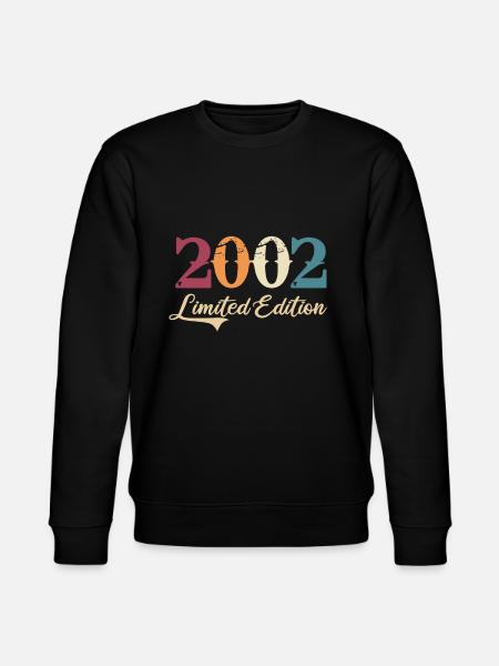 20ème anniversaire 20 ans cadeau millésime 2002 - Sweat bio CHANGER Stanley/Stella Unisexe - noir