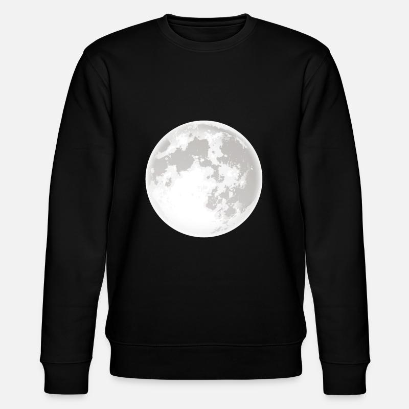 Lunaire lune lune galaxie univers - Sweat bio CHANGER Stanley/Stella Unisexe - noir