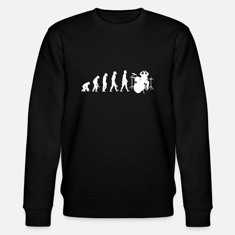 Schlagzeug Evolution Drummer Schlagzeuger - Stanley/Stella Unisex Bio-Sweatshirt CHANGER - Schwarz