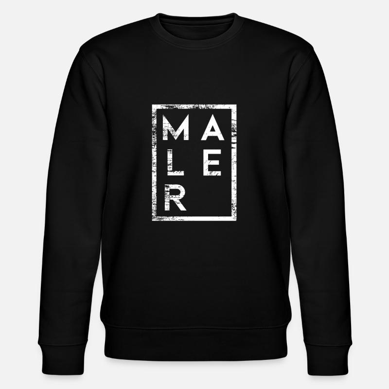 Maler Minimalismus - Stanley/Stella Unisex Bio-Sweatshirt CHANGER  - Schwarz