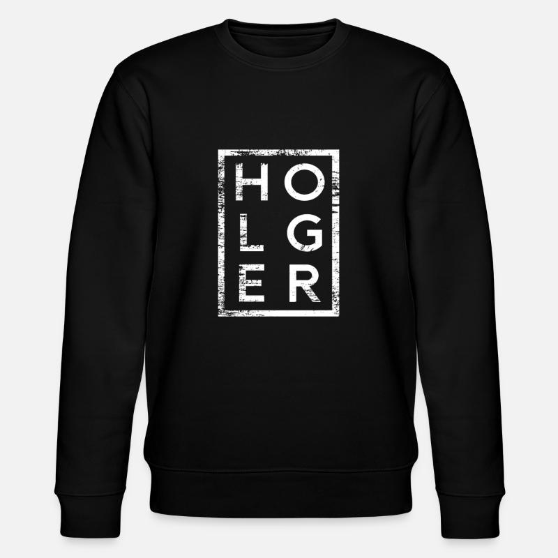 Holger Minimalismus - Stanley/Stella Unisex Bio-Sweatshirt CHANGER  - Schwarz